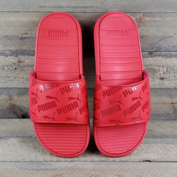 Puma Other - Puma Cool Cat Bold 2 Men's Slides Sandals Red NEW